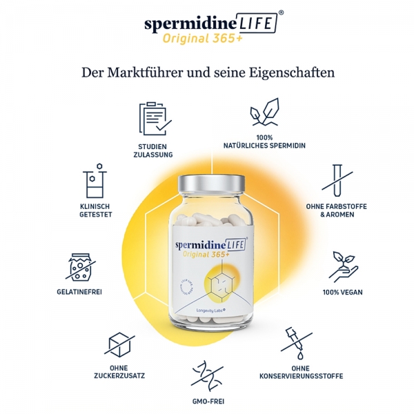 Longevity Labs spermidineLIFE® Original 365+ (2mg)(60 veg. Kapseln)