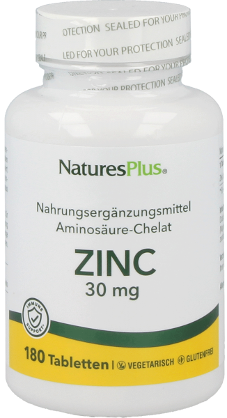 Nature's Plus - Zinc 30 mg / Zink (180 Tabletten)