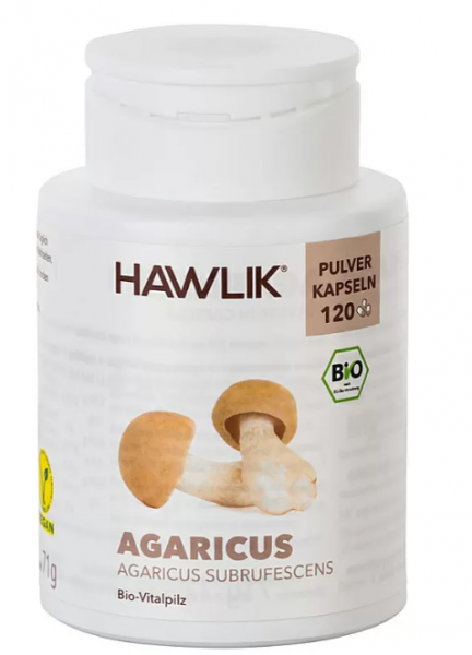 HAWLIK Bio Agaricus Pulver Kapseln