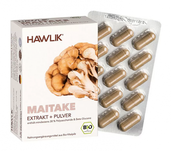 HAWLIK Bio Maitake Extrakt + Pulver Kapseln