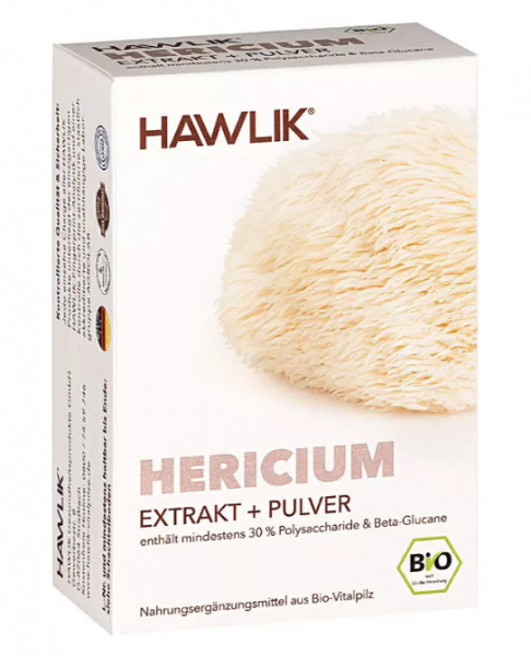HAWLIK Bio Hericium Extrakt + Pulver Kapseln
