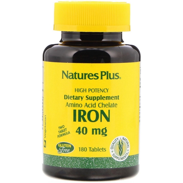 Nature's Plus - Iron / Eisen ( 180 Tabletten)