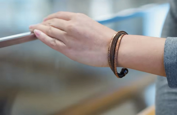 Damen Kupfer Magnetarmband/Energieschmuck