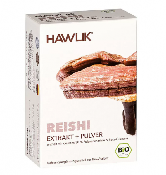 HAWLIK Bio Reishi Extrakt + Pulver Kapseln