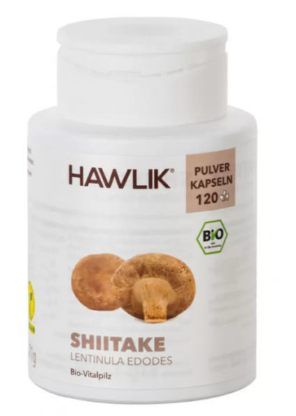 HAWLIK Bio Shiitake Pulver Kapseln