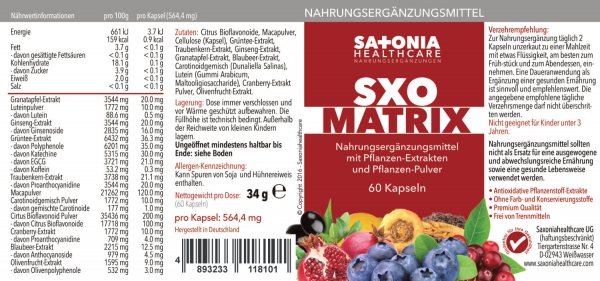 Saxoniahealthcare - SXOMatrix (60 Kapseln)
