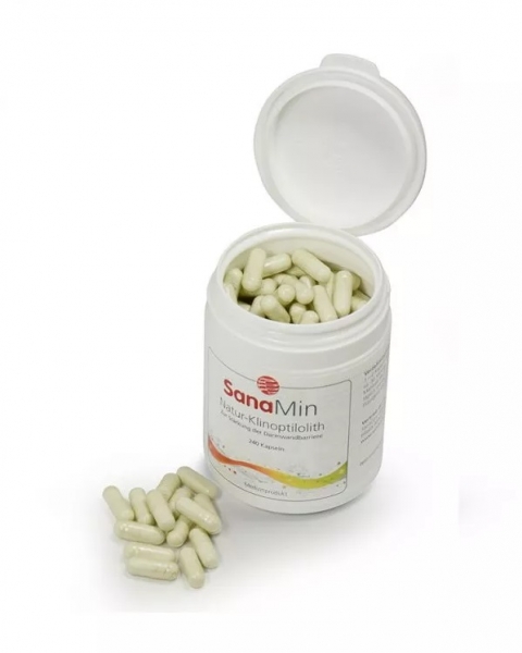 SanaMin — Natur-Zeolith-Klinoptilolith Kapseln