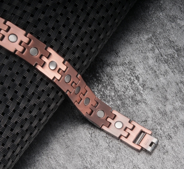 Herren Kupfer Magnetarmband/Energieschmuck