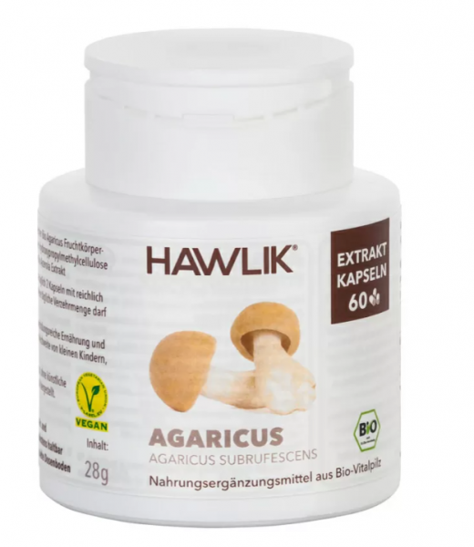 HAWLIK Bio Agaricus Extrakt Kapseln