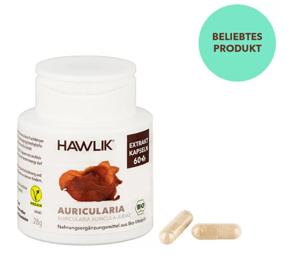 HAWLIK Bio Auricularia Extrakt Kapseln