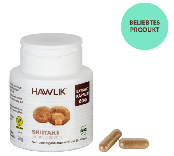 HAWLIK Bio Shiitake Extrakt Kapseln