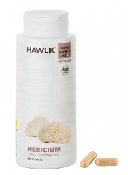 HAWLIK Bio Hericium Pulver Kapseln