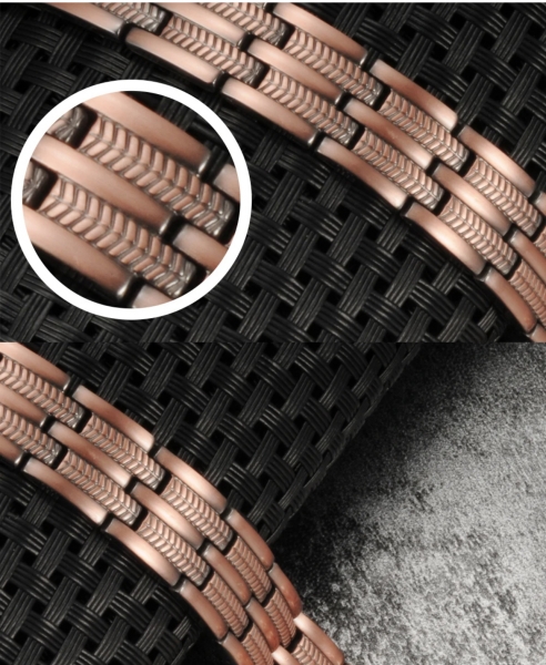 Herren Kupfer Magnetarmband/Energieschmuck
