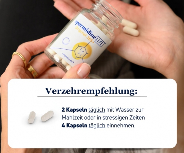 Longevity Labs spermidineLIFE® Original 365+ (2mg)(60 veg. Kapseln)