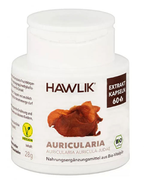 HAWLIK Bio Auricularia Extrakt Kapseln