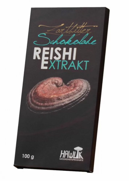 HAWLIK Zartbitter Schokolade mit Reishi Extrakt