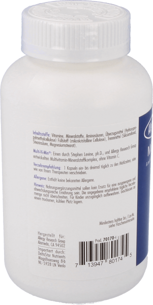 Allergy Research Group - Multi-Vi-Min® (150 Kapseln)