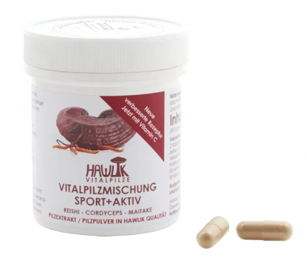 HAWLIK Sport + Aktiv Vitalpilzmischung 90 Kapseln