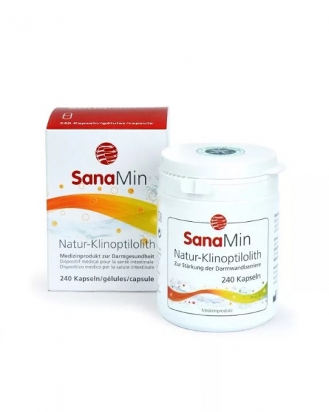 SanaMin — Natur-Zeolith-Klinoptilolith Kapseln