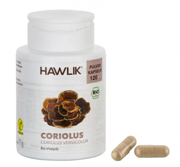 HAWLIK Bio Coriolus Pulver Kapseln