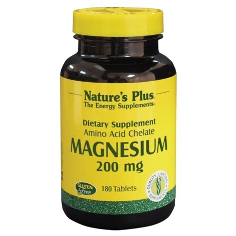 Nature's Plus - Magnesium 200 mg (180 Kapseln)