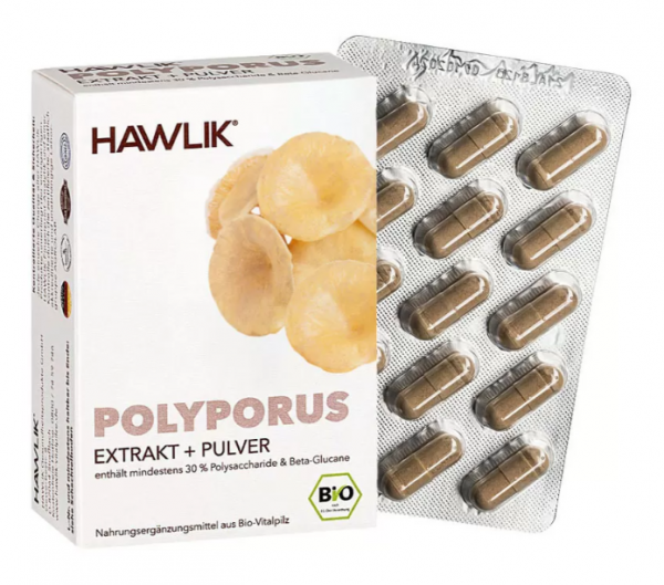 HAWLIK Bio Polyporus Extrakt+Pulver Kapseln