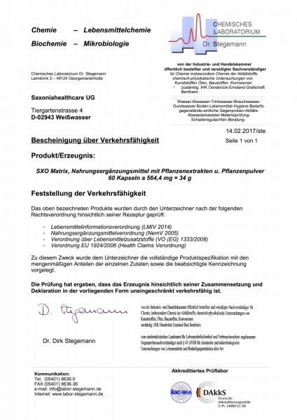 Saxoniahealthcare - SXOMatrix (60 Kapseln)