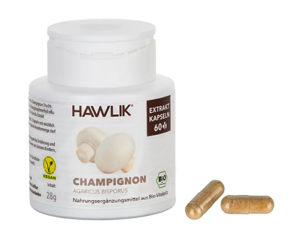 HAWLIK Bio Champignon Extrakt Kapseln