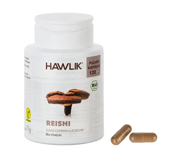 HAWLIK Bio Reishi Pulver Kapseln