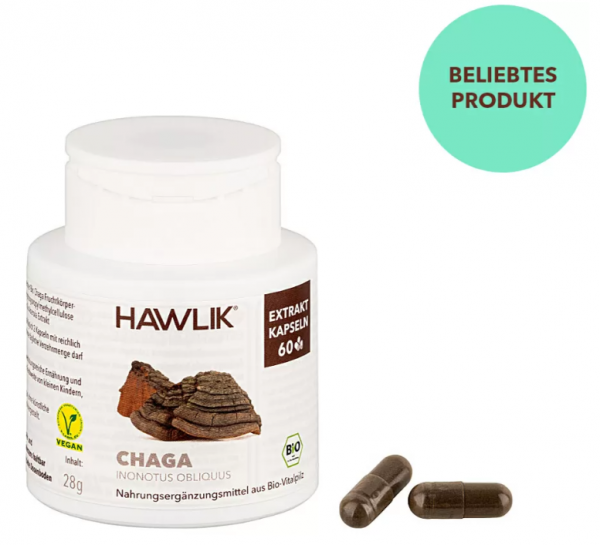 HAWLIK Bio Chaga Extrakt Kapseln